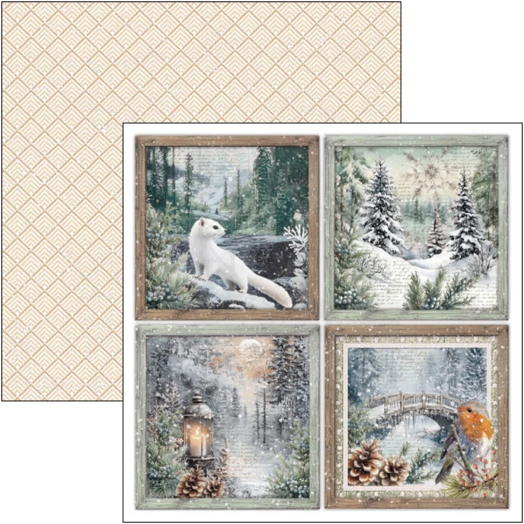 Zestaw papierów do scrapbookingu 20x20 Forest Tales CBH090 12 arkuszy Ciao Bella