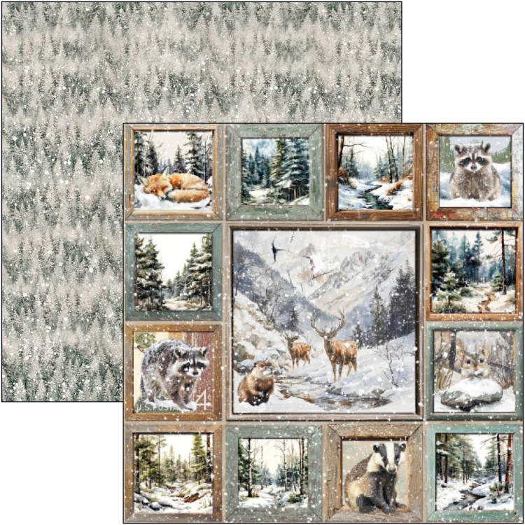 Zestaw papierów do scrapbookingu 20x20 Forest Tales CBH090 12 arkuszy Ciao Bella