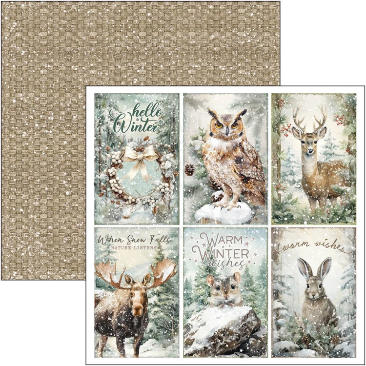 Zestaw papierów do scrapbookingu 20x20 Forest Tales CBH090 12 arkuszy Ciao Bella