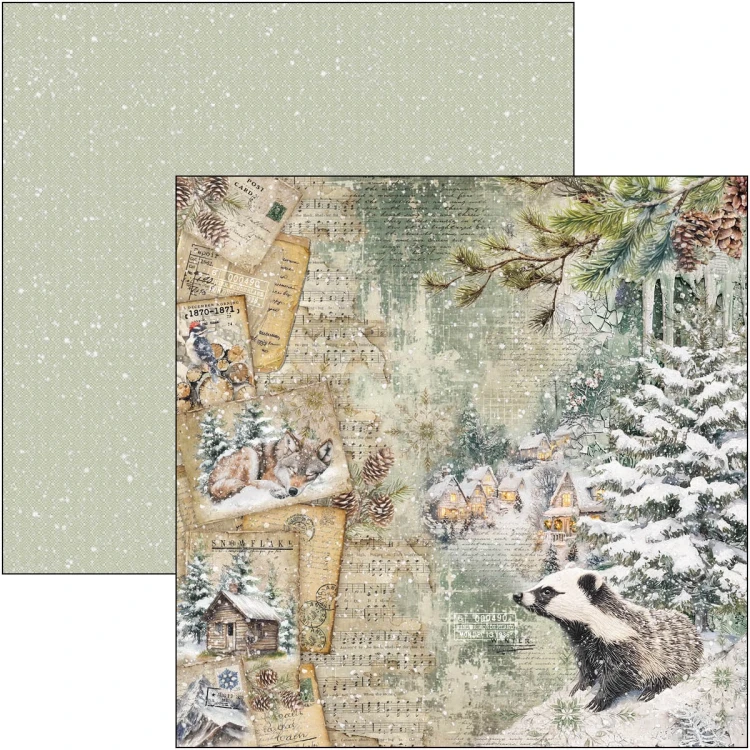 Zestaw papierów do scrapbookingu 20x20 Forest Tales CBH090 12 arkuszy Ciao Bella