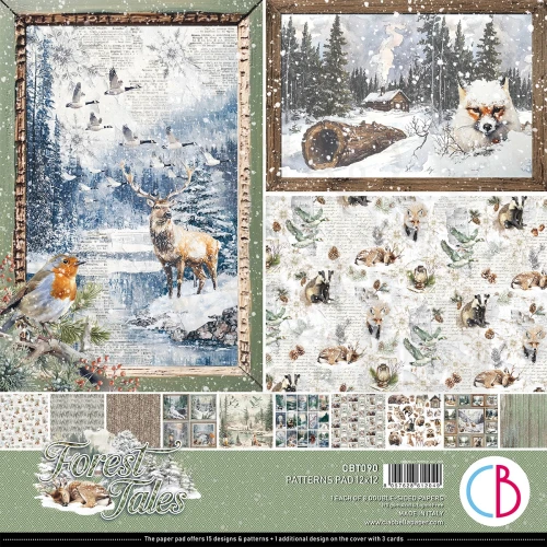 Zestaw papierów do scrapbookingu 30x30 Forest Tales CBT090 8 arkuszy Ciao Bella