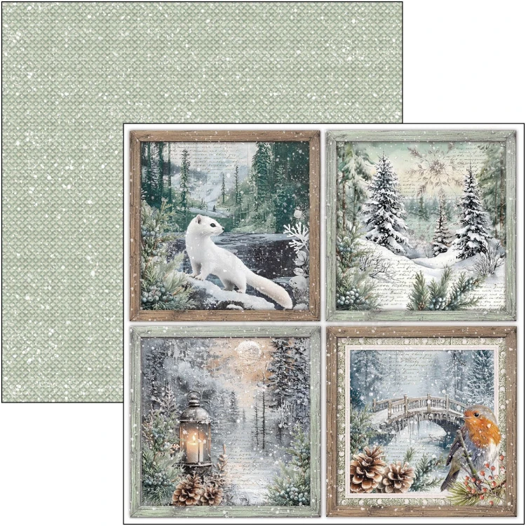 Zestaw papierów do scrapbookingu 30x30 Forest Tales CBT090 8 arkuszy Ciao Bella