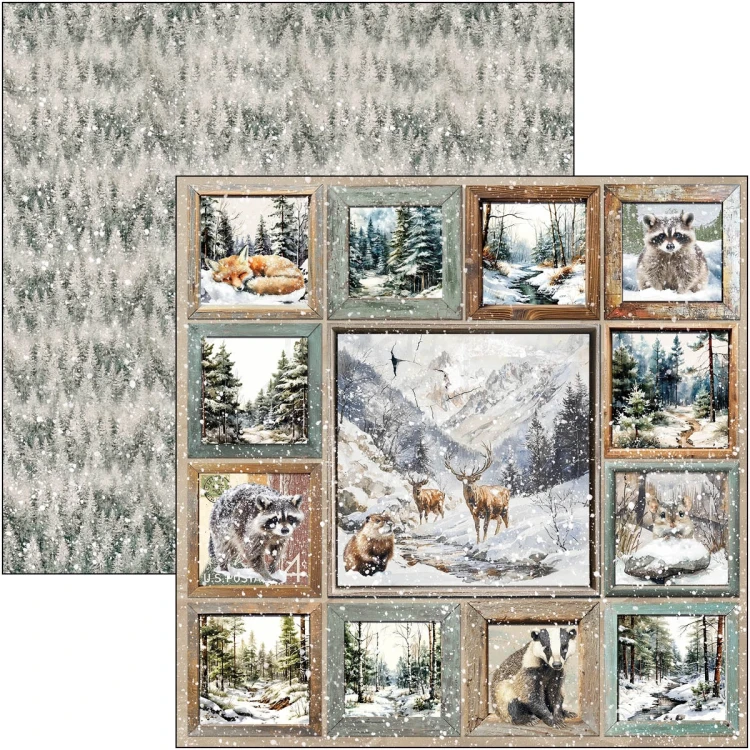 Zestaw papierów do scrapbookingu 30x30 Forest Tales CBT090 8 arkuszy Ciao Bella