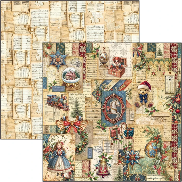 Zestaw papierów do scrapbookingu A4 Toy Shop CBT089 9 arkuszy Ciao Bella