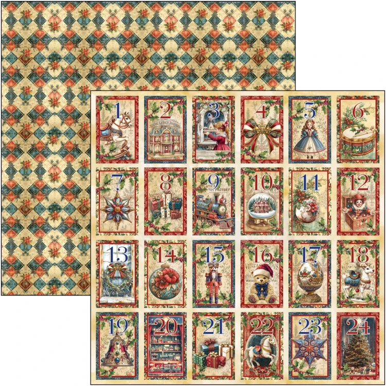 Zestaw papierów do scrapbookingu A4 Toy Shop CBT089 9 arkuszy Ciao Bella
