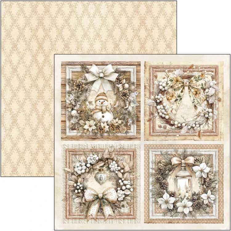 Zestaw papierów do scrapbookingu 30x30 Winter Season CBT088 8 arkuszy Ciao Bella