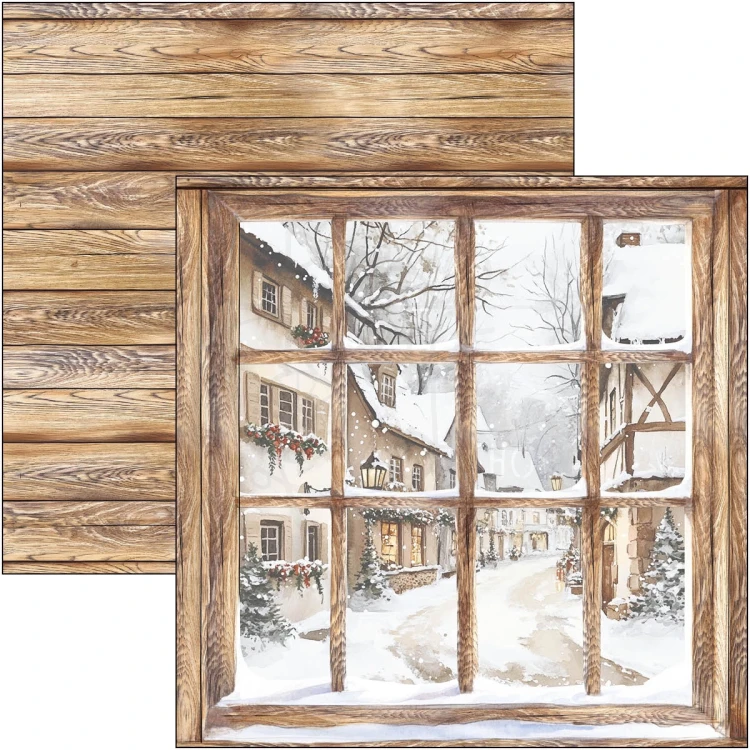 Zestaw papierów do scrapbookingu 30x30 Winter Season CBT088 8 arkuszy Ciao Bella
