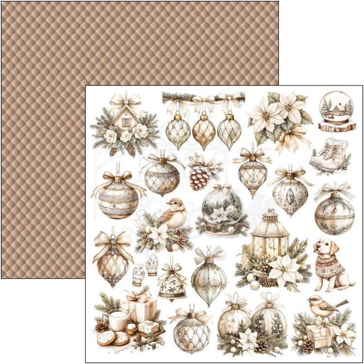 Zestaw papierów do scrapbookingu 30x30 Winter Season CBT088 8 arkuszy Ciao Bella