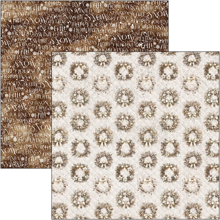 Zestaw papierów do scrapbookingu 30x30 Winter Season CBT088 8 arkuszy Ciao Bella