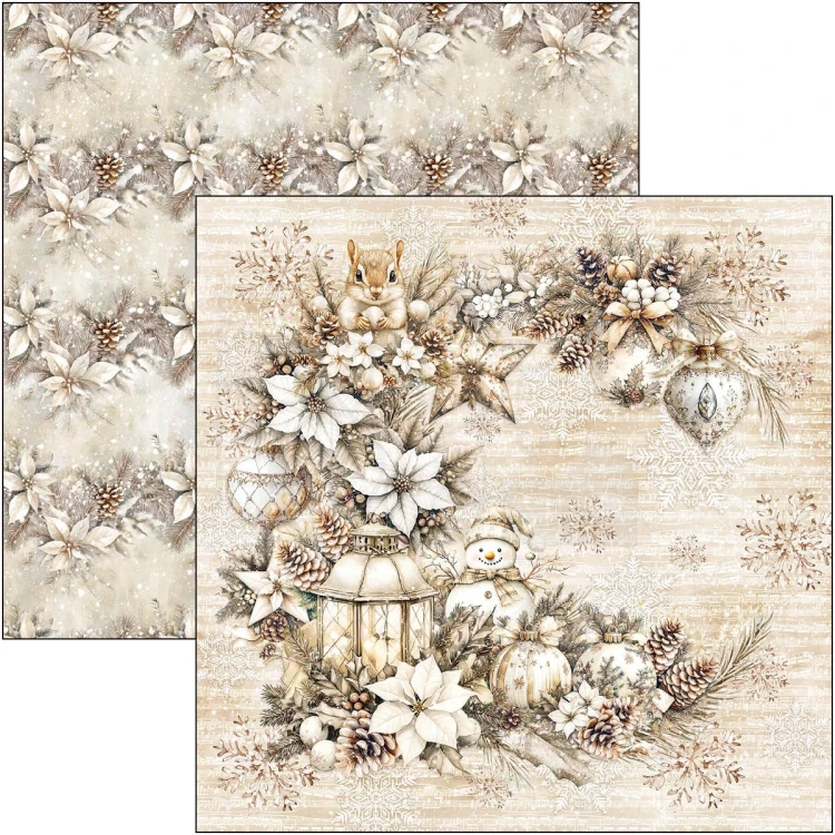 Zestaw papierów do scrapbookingu 30x30 Winter Season CBT088 8 arkuszy Ciao Bella