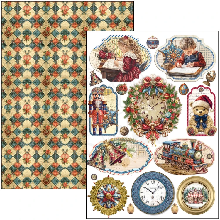 Zestaw papierów do scrapbookingu 30x30 Toy Shop CBCL089 8 arkuszy Ciao Bella