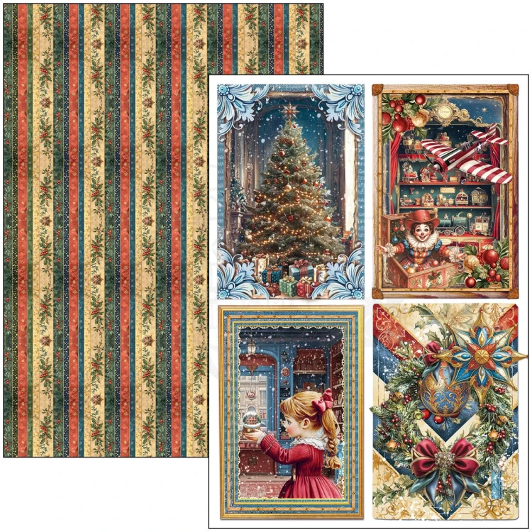 Zestaw papierów do scrapbookingu 30x30 Toy Shop CBCL089 8 arkuszy Ciao Bella
