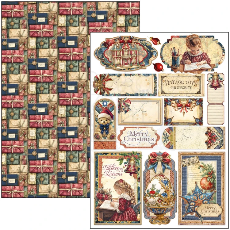 Zestaw papierów do scrapbookingu 30x30 Toy Shop CBCL089 8 arkuszy Ciao Bella