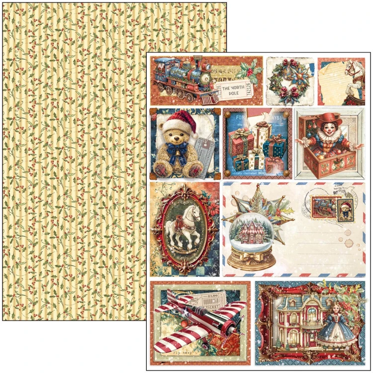 Zestaw papierów do scrapbookingu 30x30 Toy Shop CBCL089 8 arkuszy Ciao Bella