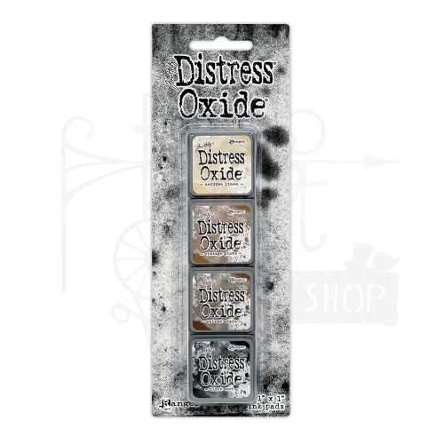 Zestaw 4 tuszów Tim Holtz Distress Mini Oxide Ink Pads Kit 6 TDIK91523 Ranger
