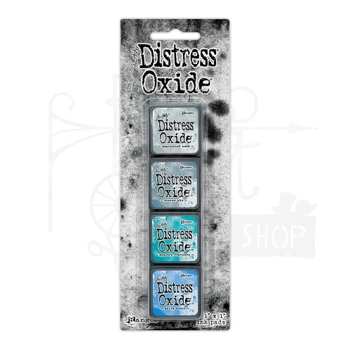 Zestaw 4 tuszów Tim Holtz Distress Mini Oxide Ink Pads Kit 4 TDIK91509 Ranger