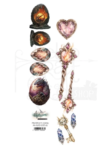 Pasek 5x30 dodatki do samodzielnego wycięcia The Legends of the Dragons Smocze jaja AA-LOD-EXT-01 Alchemy of Art