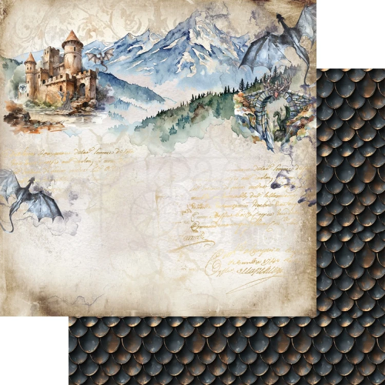 Zestaw papierów do scrapbookingu 20x20 The Legends of the Dragons AA-LOD-08 Alchemy of Art