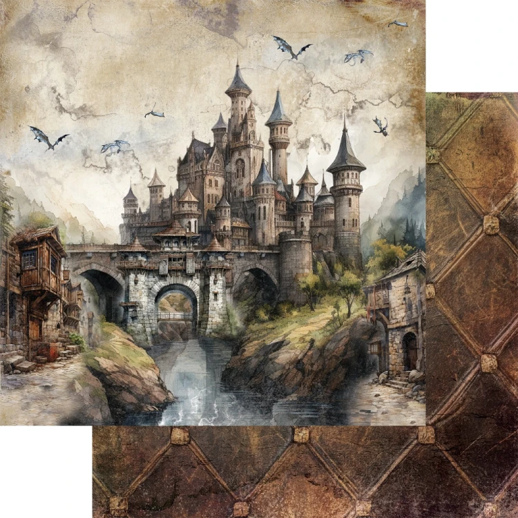 Zestaw papierów do scrapbookingu 20x20 The Legends of the Dragons AA-LOD-08 Alchemy of Art