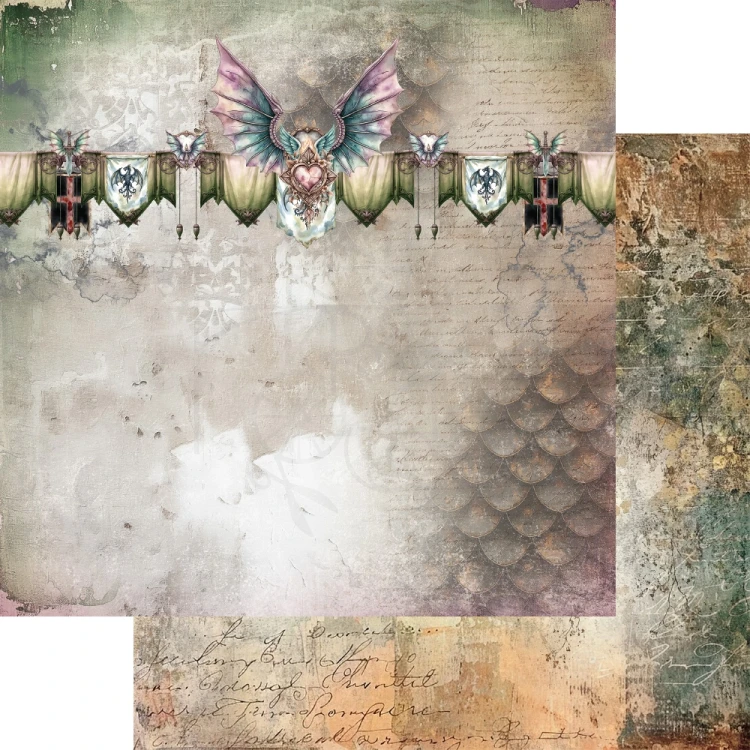 Zestaw papierów do scrapbookingu 20x20 The Legends of the Dragons AA-LOD-08 Alchemy of Art