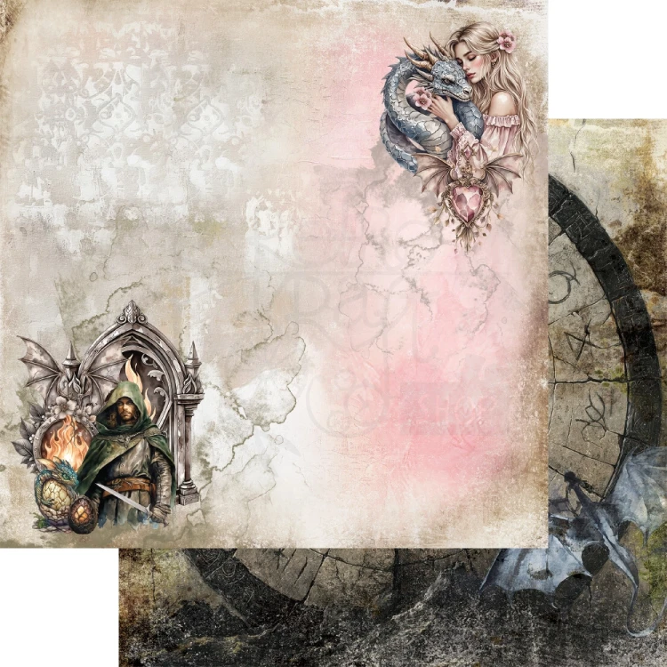 Zestaw papierów do scrapbookingu 30x30 The Legends of the Dragons AA-LOD-07 Alchemy of Art