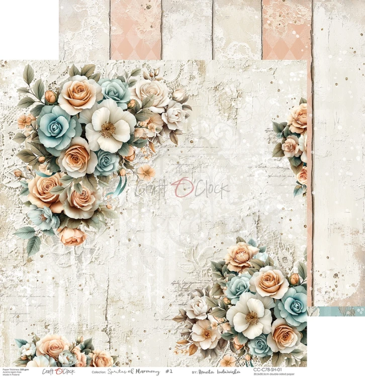 Zestaw papierów do scrapbookingu 30x30 Sprites of Harmony CC-C78-SH-00 Craft O'Clock