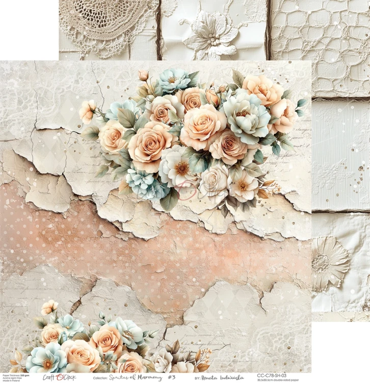 Zestaw papierów do scrapbookingu 30x30 Sprites of Harmony CC-C78-SH-00 Craft O'Clock