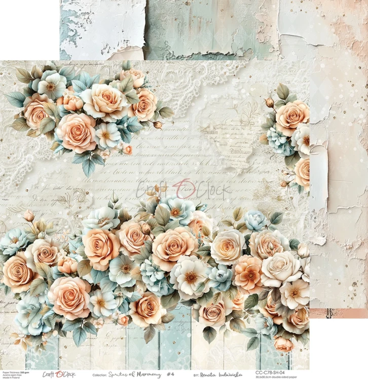 Zestaw papierów do scrapbookingu 30x30 Sprites of Harmony CC-C78-SH-00 Craft O'Clock