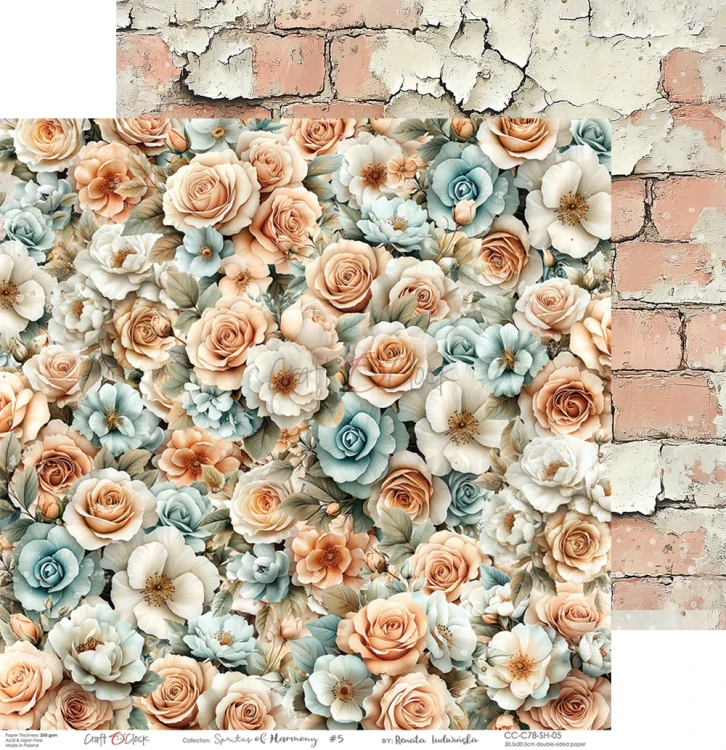 Zestaw papierów do scrapbookingu 30x30 Sprites of Harmony CC-C78-SH-00 Craft O'Clock