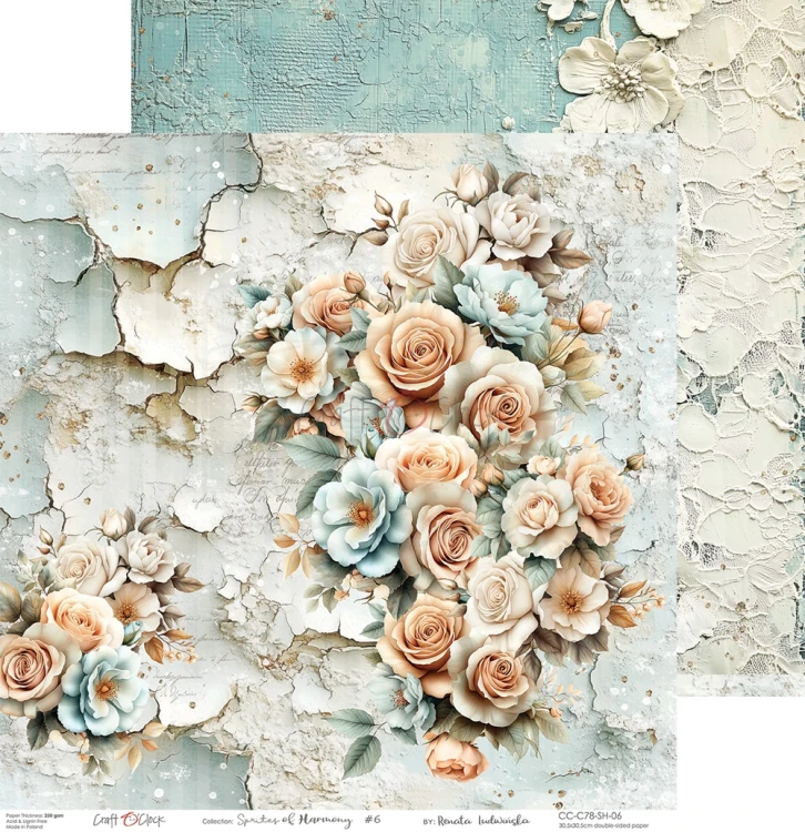 Zestaw papierów do scrapbookingu 30x30 Sprites of Harmony CC-C78-SH-00 Craft O'Clock