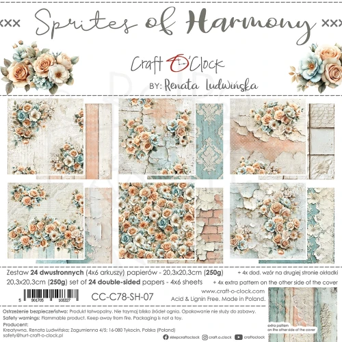 Zestaw papierów do scrapbookingu 20x20 Sprites of Harmony CC-C78-SH-07 Craft O'Clock