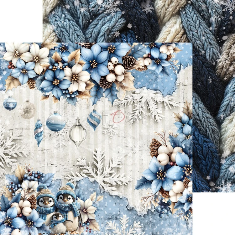 Zestaw papierów do scrapbookingu 20x20 Jolly Season CC-C79-JS-07 Craft O'Clock