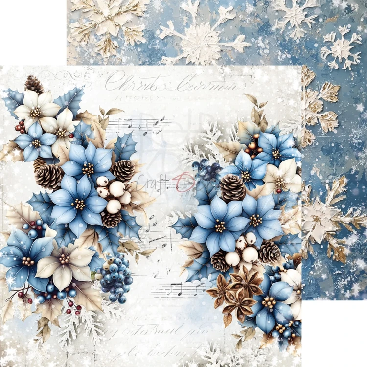 Zestaw papierów do scrapbookingu 20x20 Jolly Season CC-C79-JS-07 Craft O'Clock