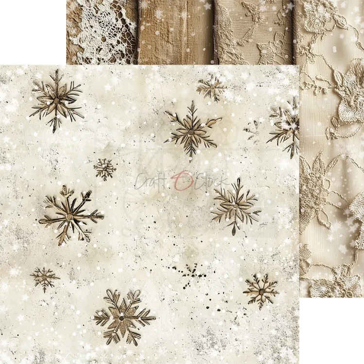 Zestaw papierów do scrapbookingu 20x20 Jolly Season Basic CC-C79-7S-08 Craft O'Clock