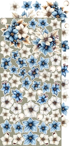 Zestaw dodatków 15x30 Jolly Season Flowers &amp; More CC-C79-JS-11 Craft O'Clock