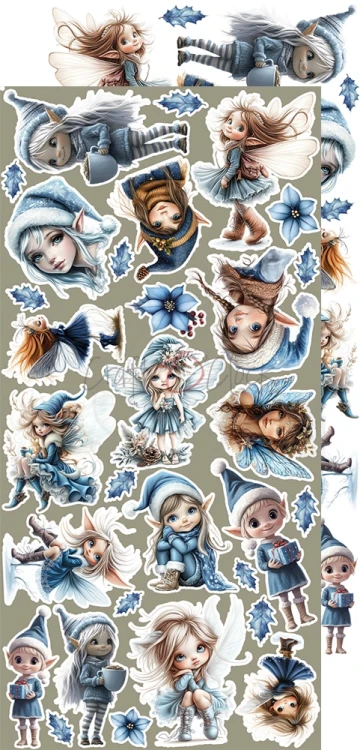 Zestaw dodatków 15x30 Jolly Season Flowers &amp; More CC-C79-JS-11 Craft O'Clock