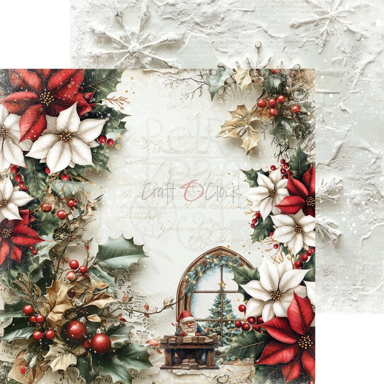 Zestaw papierów do scrapbookingu 20x20 Oh, Christmas Night CC-F41-OCN-07 Craft O'Clock