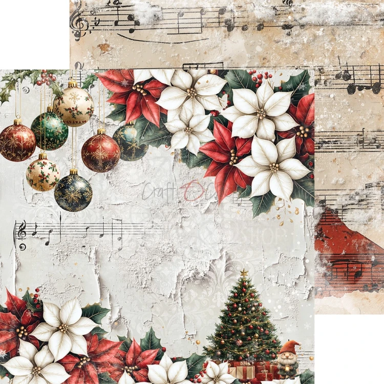 Zestaw papierów do scrapbookingu 20x20 Oh, Christmas Night CC-F41-OCN-07 Craft O'Clock