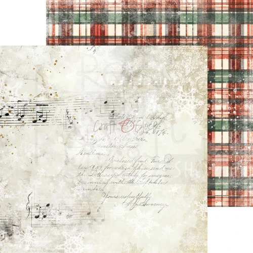 Zestaw papierów do scrapbookingu 20x20 Oh, Christmas Night Basic CC-F41-OCN-08 Craft O'Clock
