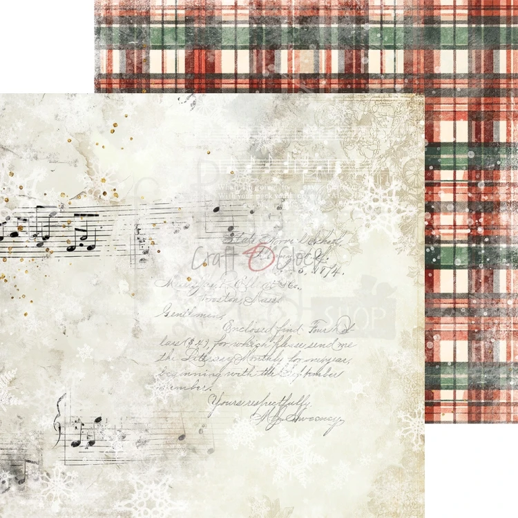 Zestaw papierów do scrapbookingu 20x20 Oh, Christmas Night Basic CC-F41-OCN-08 Craft O'Clock