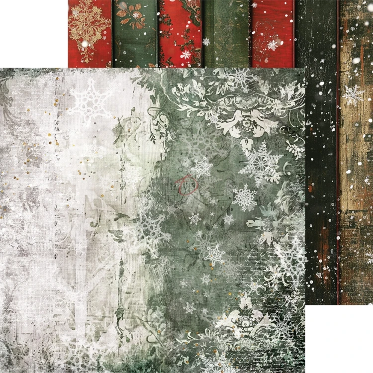 Zestaw papierów do scrapbookingu 20x20 Oh, Christmas Night Basic CC-F41-OCN-08 Craft O'Clock