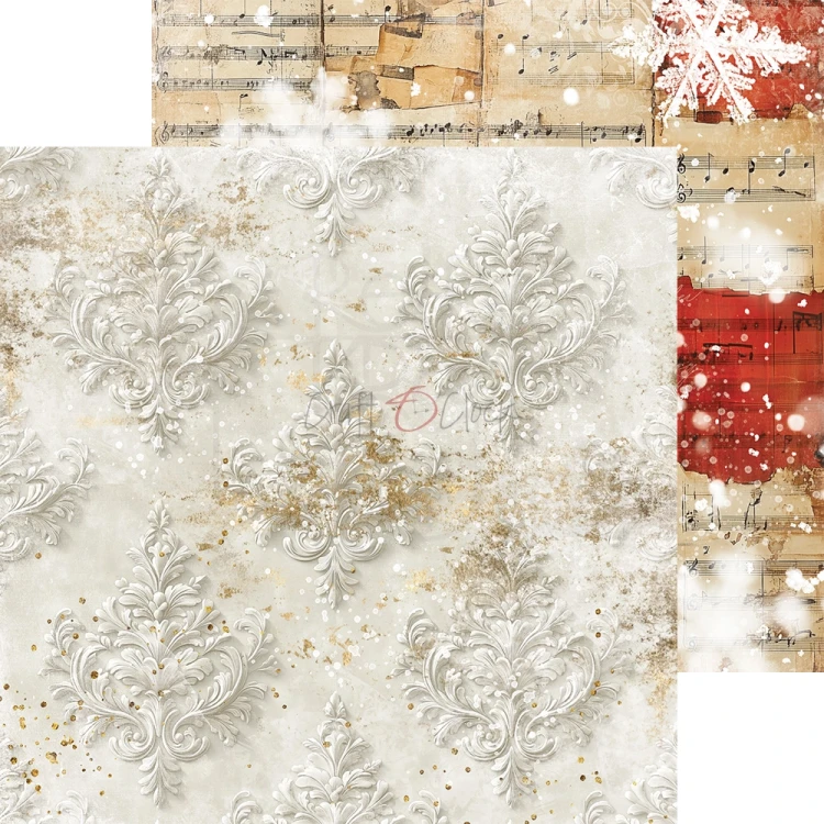 Zestaw papierów do scrapbookingu 20x20 Oh, Christmas Night Basic CC-F41-OCN-08 Craft O'Clock