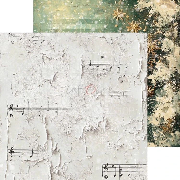 Zestaw papierów do scrapbookingu 20x20 Oh, Christmas Night Basic CC-F41-OCN-08 Craft O'Clock