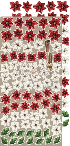 Zestaw dodatków 15x30 Oh, Christmas Night Flowers &amp; More CC-F41-OCN-11 Craft O'Clock