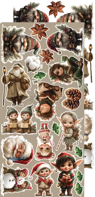 Zestaw dodatków 15x30 Oh, Christmas Night Flowers &amp; More CC-F41-OCN-11 Craft O'Clock