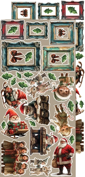 Zestaw dodatków 15x30 Oh, Christmas Night Flowers &amp; More CC-F41-OCN-11 Craft O'Clock