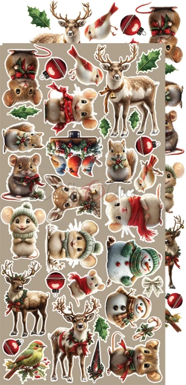 Zestaw dodatków 15x30 Oh, Christmas Night Flowers &amp; More CC-F41-OCN-11 Craft O'Clock