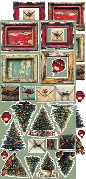 Zestaw dodatków 15x30 Oh, Christmas Night Christmas CC-F41-OCN-12 Craft O'Clock