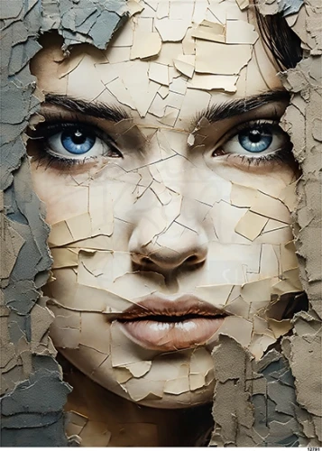 Papier ryżowy do decoupage A5 Twarz kobiety 12791