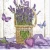 Serwetka 33x33 - Lawenda Flowers Garden